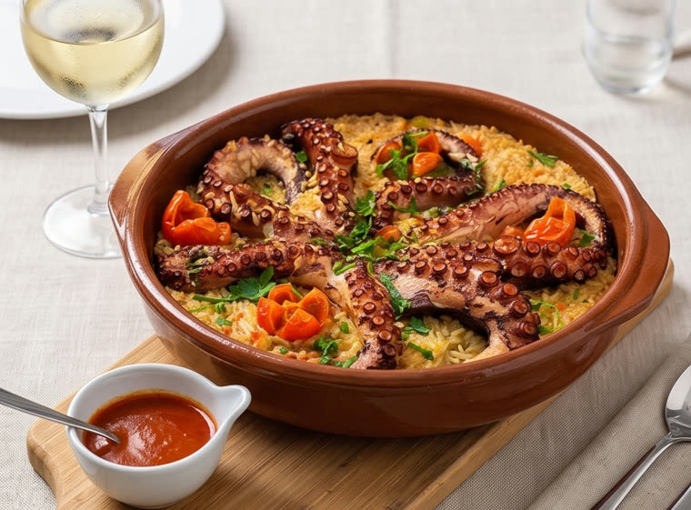 Arroz de Polvo no Forno